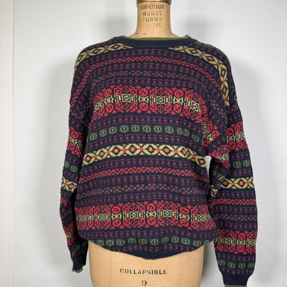 Vintage Stefanel Made in Italy Heavy Cotton Sweater - Picture 1 of 5